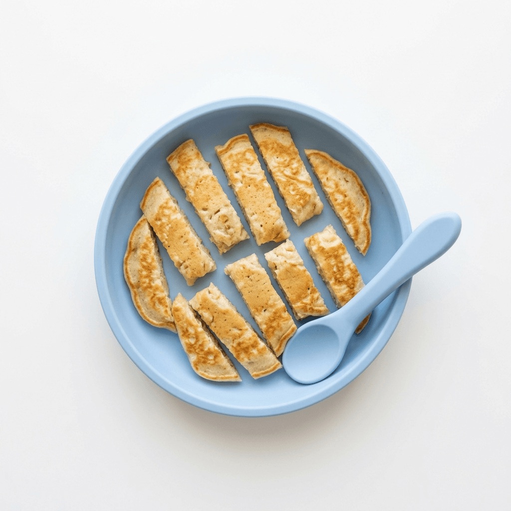 Banana egg pancakes for babies